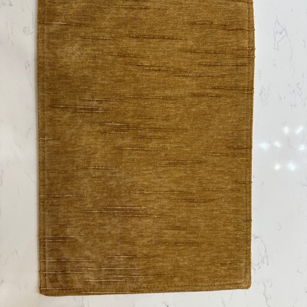 Laura Ashley Mustard Textured Fabric set of 6